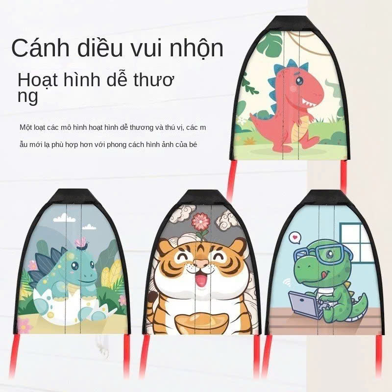 Đồ chơi phóng diều, phóng diều không cần gió nhiều hình đáng yêu cho bé trai, bé gái vận động