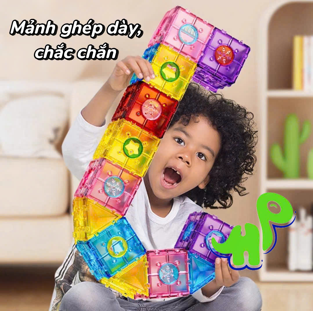 Đồ chơi lắp ráp, xếp hình thả bóng 3D chủ đề không gian kèm hộp đựng cho bé