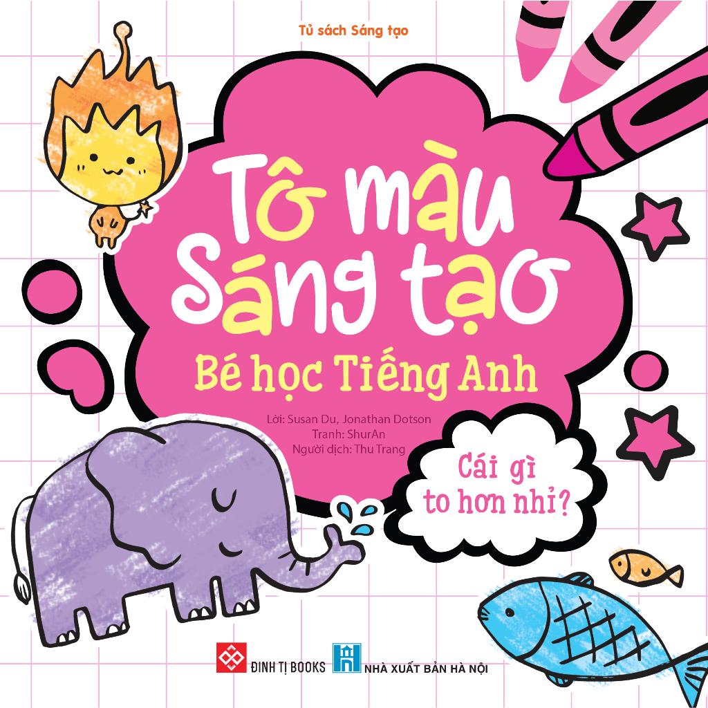 Sách - Tô màu sáng tạo, bé học tiếng Anh - Đinh Tị