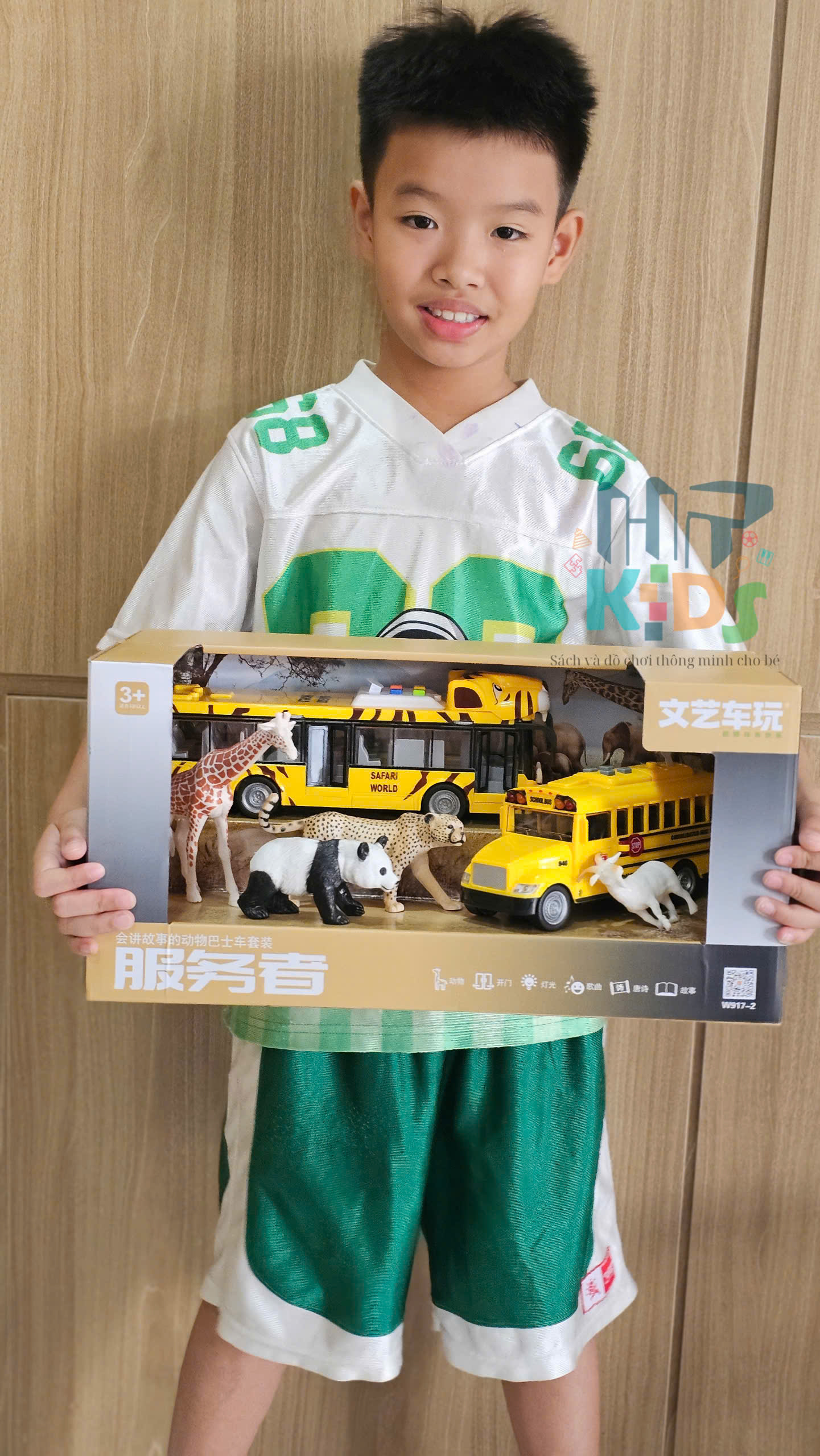 Bộ Xe Cứu Hỏa & Xe Bus Giáo Dục, Đồ Chơi Mô Hình Cao Cấp Kèm Đèn và Nhạc, Phù Hợp Trẻ 3+ Tuổi