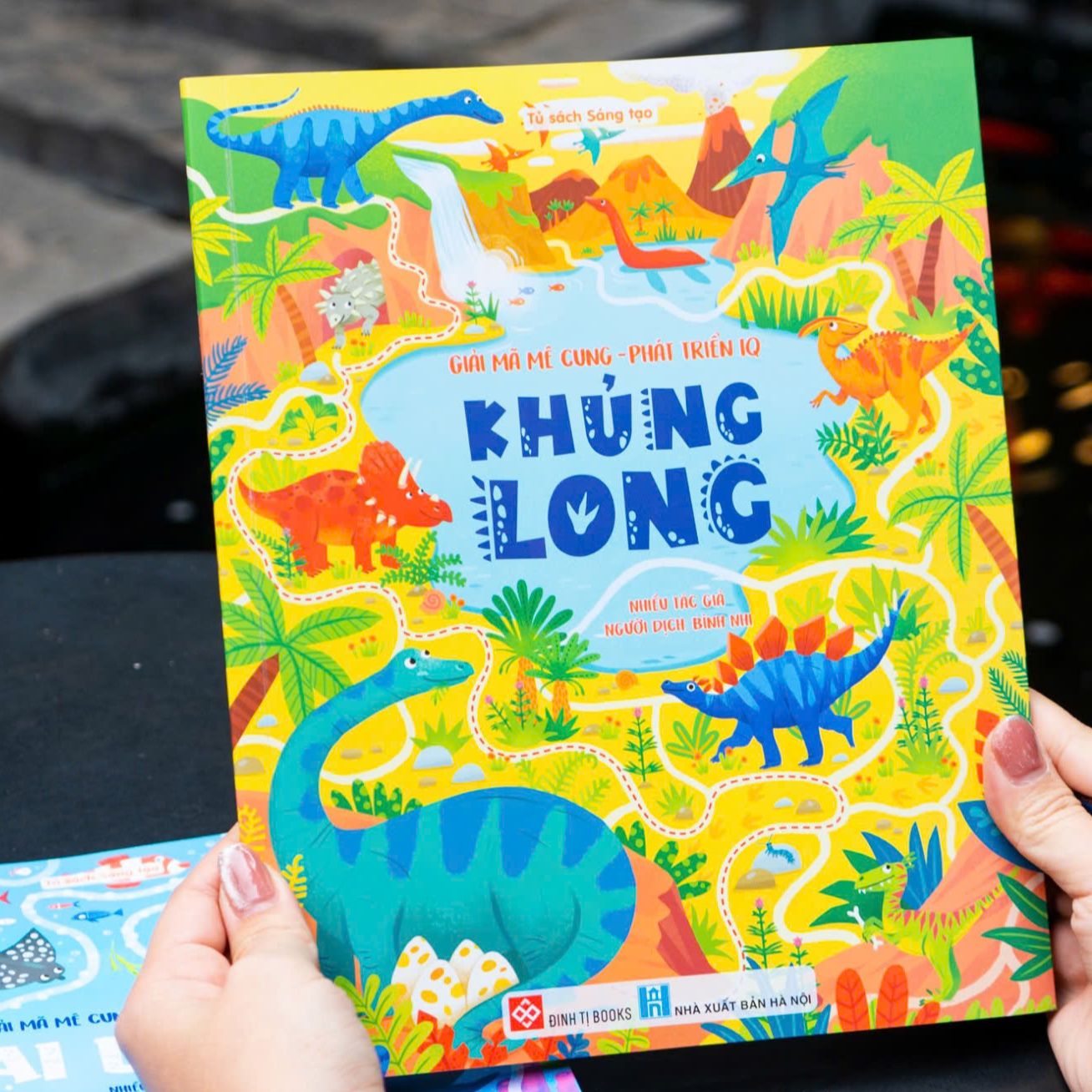 Sách - Giải mã mê cung - phát triển IQ chủ đề Đại dương, Khủng long - ĐinhTị Books