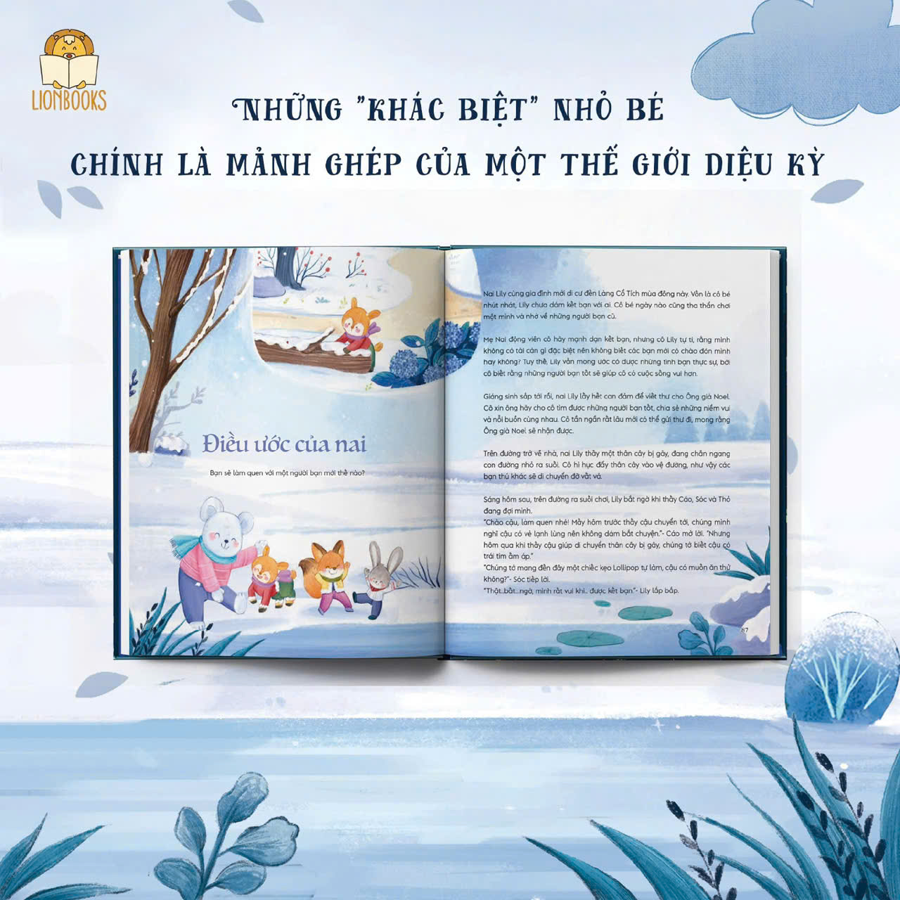 Sách - Làng Cổ Tích Bốn Mùa ( Truyện Thiếu Nhi Khám Phá Bốn Mùa Cho Bé) - Bìa Cứng - LionBooks