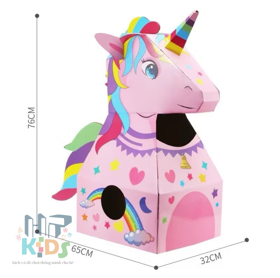 [ Loại 1 size to] Đồ chơi hóa trang khủng long, con lân, ngựa Pony. Đồ chơi trung thu, DIY cho bé