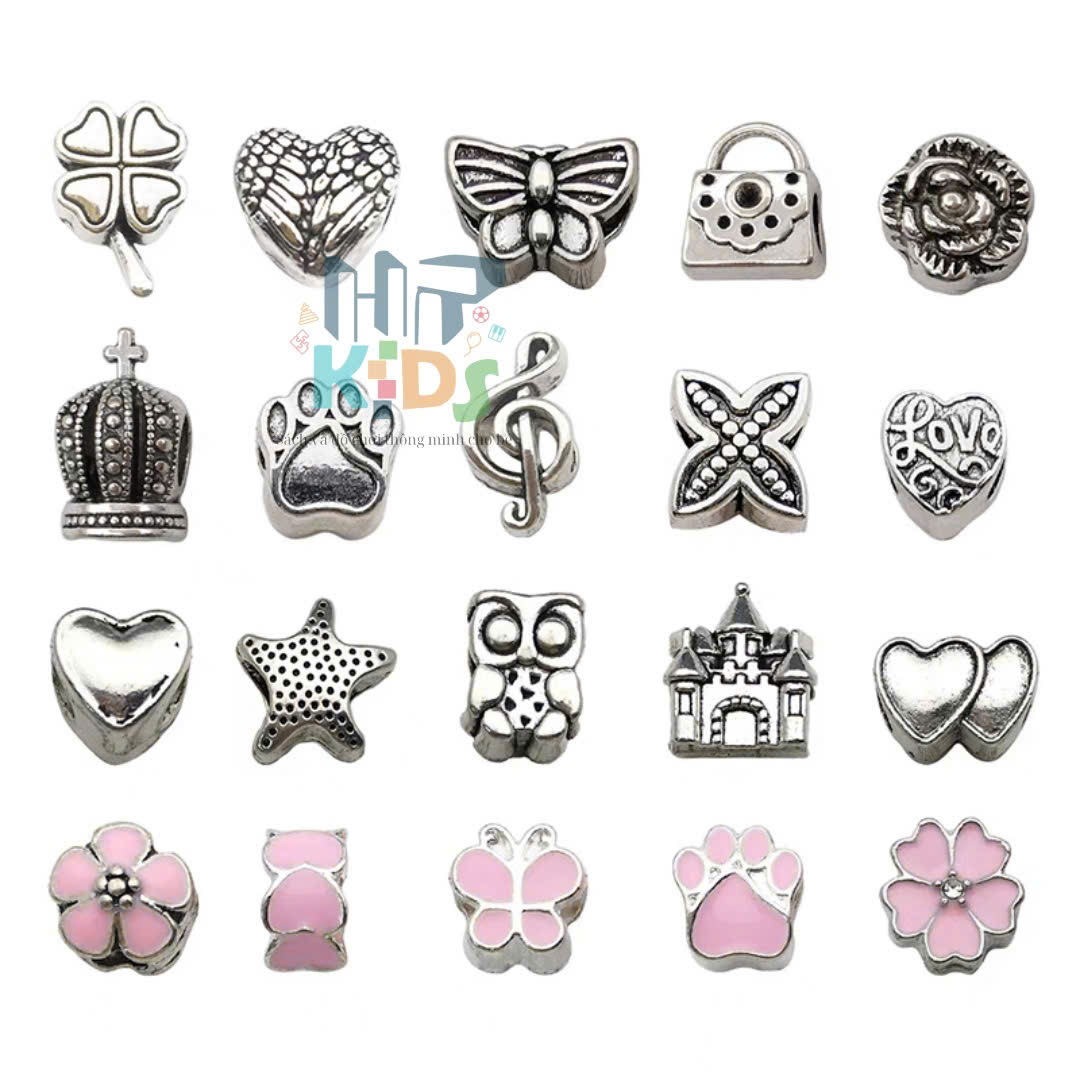 DIY Hộp quà, hôp trang sức charm kèm vòng tay, dễ thương đáng yêu cho bé gái