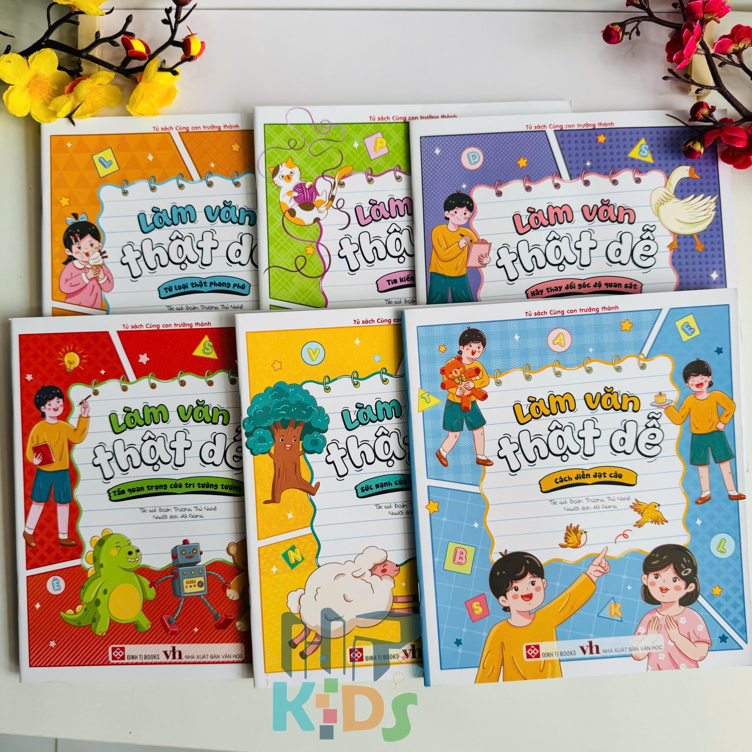 Sách - Làm văn thật dễ ( viết văn giỏi hơn mỗi ngày cùng bé) - Đinh Tị Books