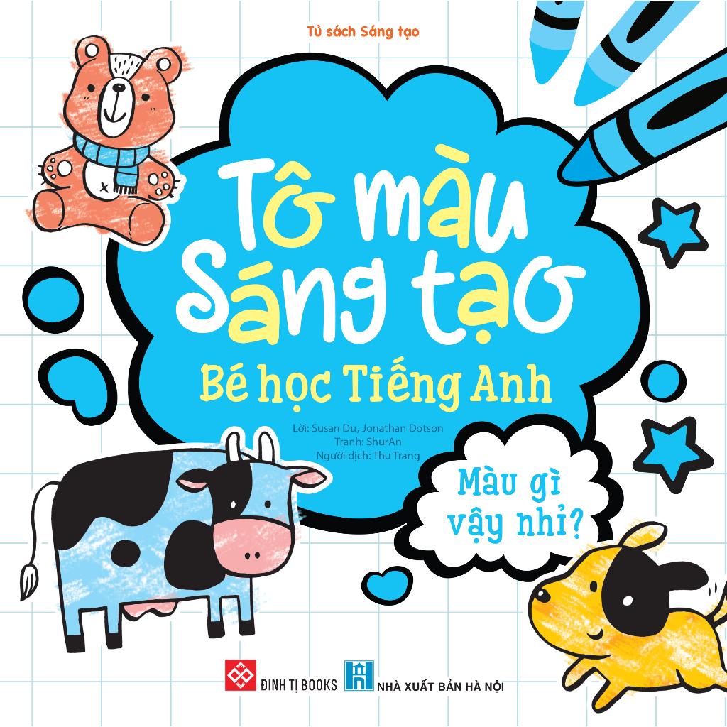 Sách - Tô màu sáng tạo, bé học tiếng Anh - Đinh Tị