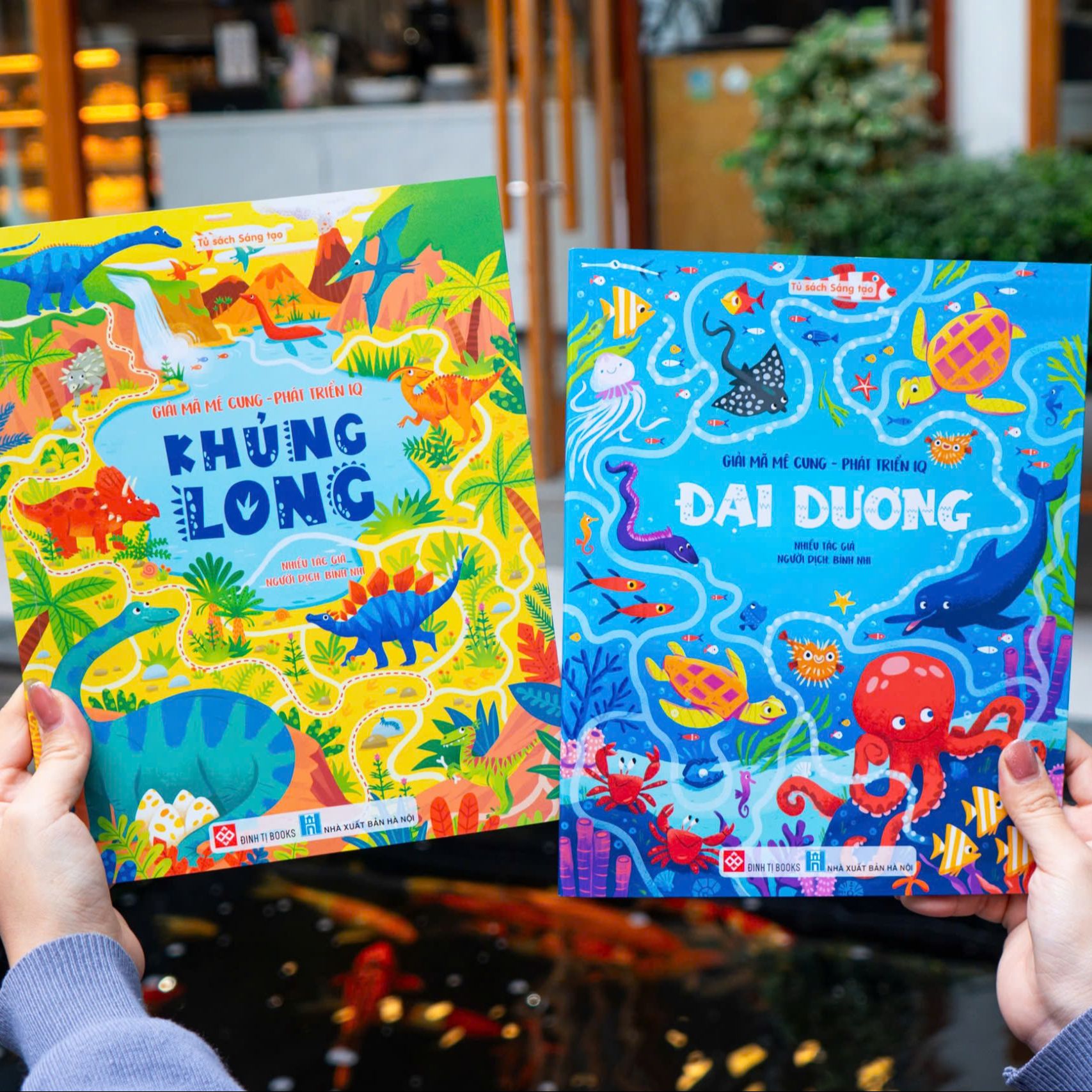 Sách - Giải mã mê cung - phát triển IQ chủ đề Đại dương, Khủng long - ĐinhTị Books