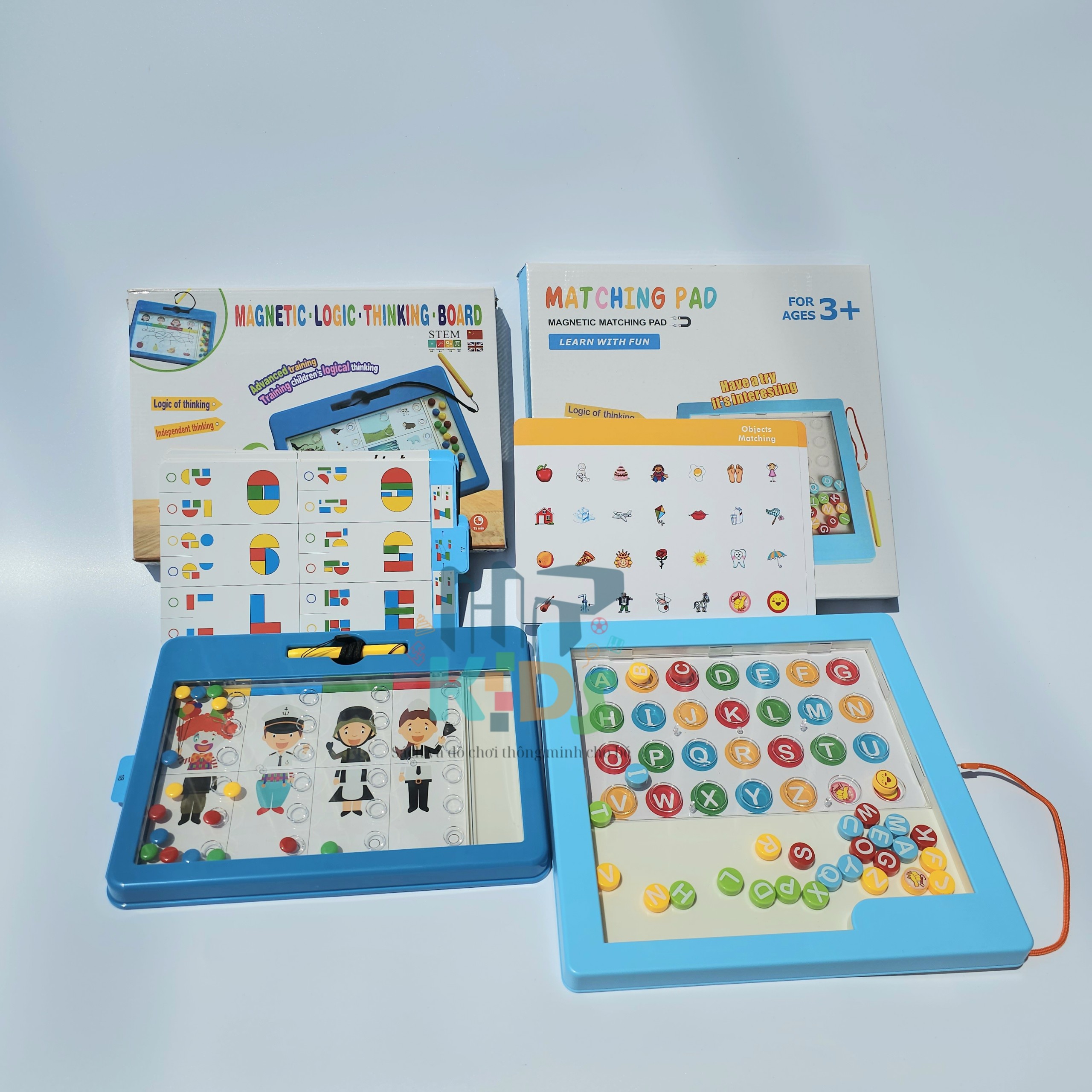 Bộ Bảng Nam Châm Giáo Dục STEM Cho Bé 2-4 Tuổi - Trò Chơi Phát Triển Trí Tuệ & Giáo Dục