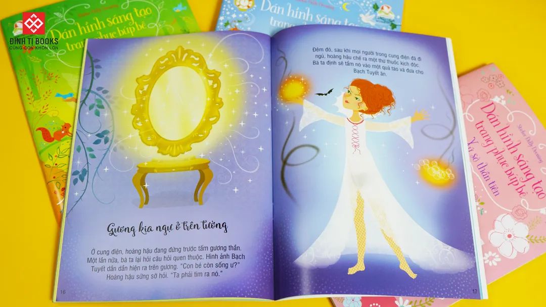 Sách - Dán hình sáng tạo trang phục búp bê - Sticker Dolly Dressing - Dành cho trẻ từ 3 tuổi - Đinh Tị Books