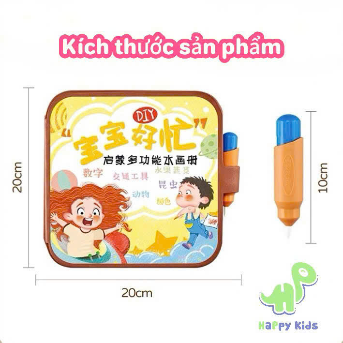 Đồ chơi tranh bóc dán, tô vẽ màu ma thuật bằng nước tái sử dụng được nhiều lần cho bé thảo sức sáng tạo