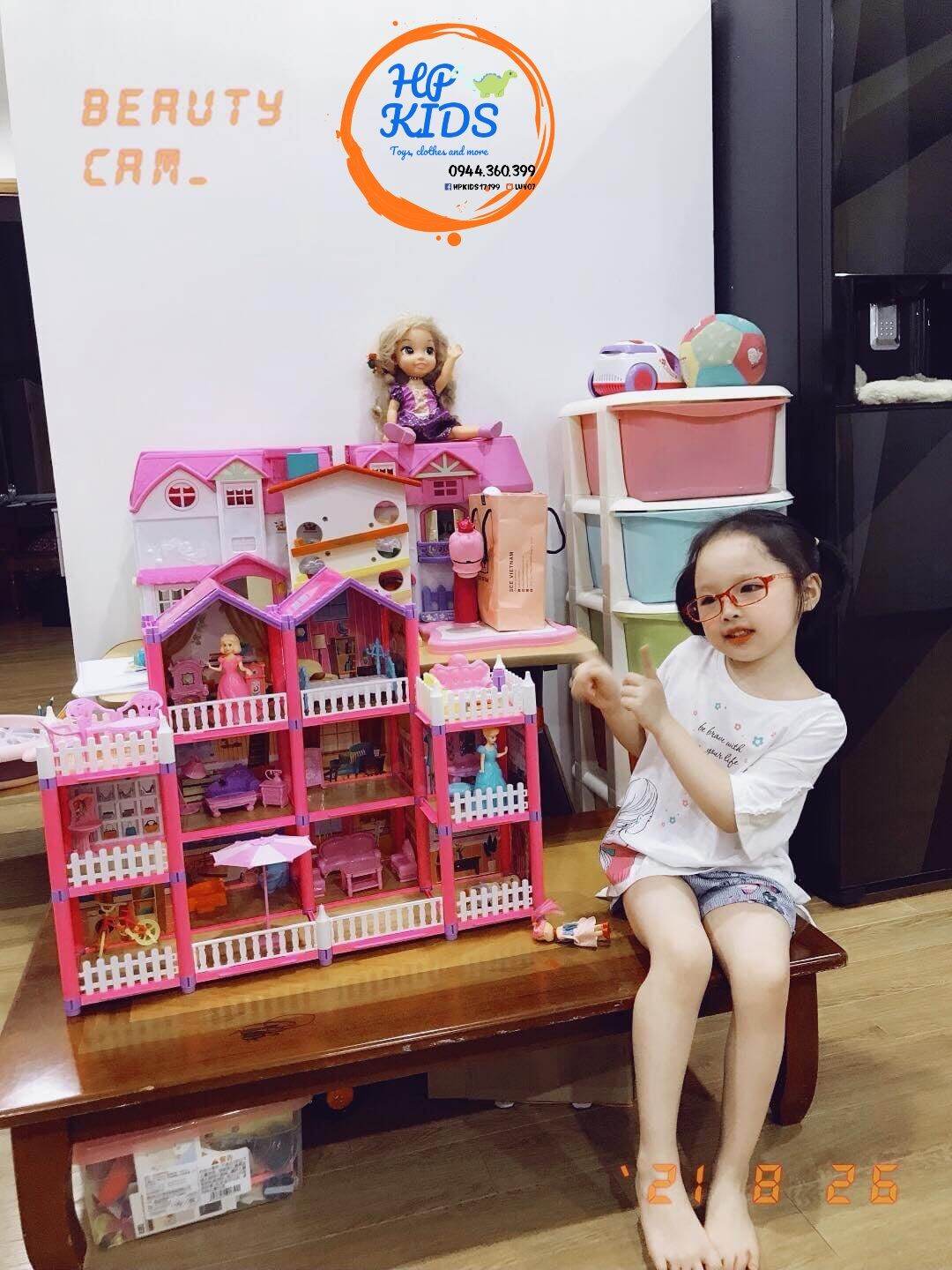 Ngôi nhà búp bê size siêu to khổng lồ cho bé yêu
