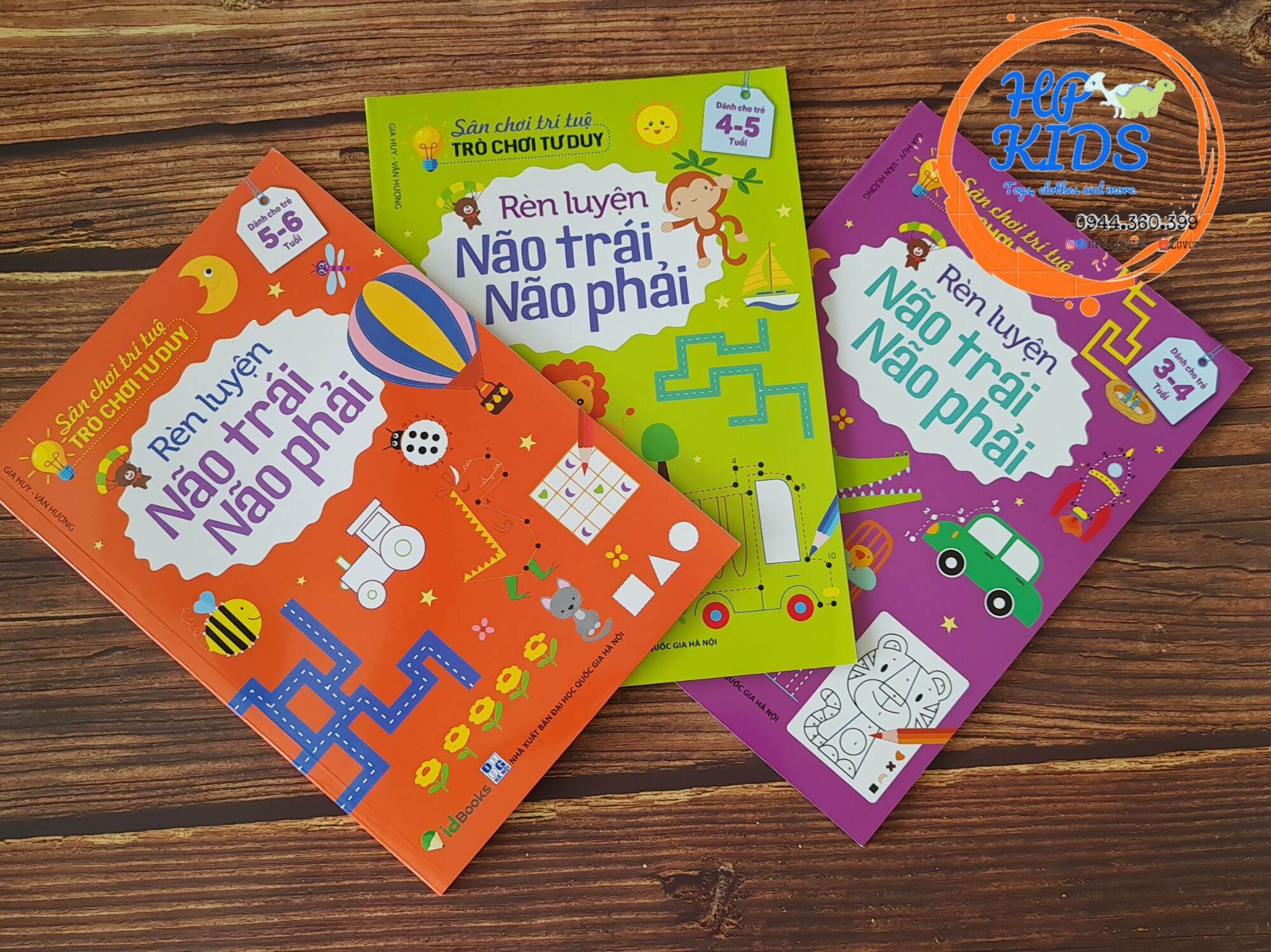 Sách Sân chơi trí tuệ trò chơi tư duy rèn luyện não trái não phải dành cho trẻ từ 3-6 tuổi