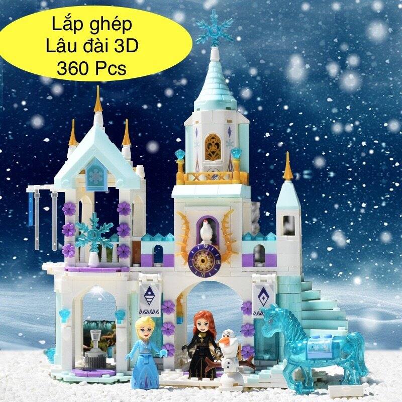 Bộ xếp hình lắp ráp lâu đài Frozen - Nữ hoàng băng giá
