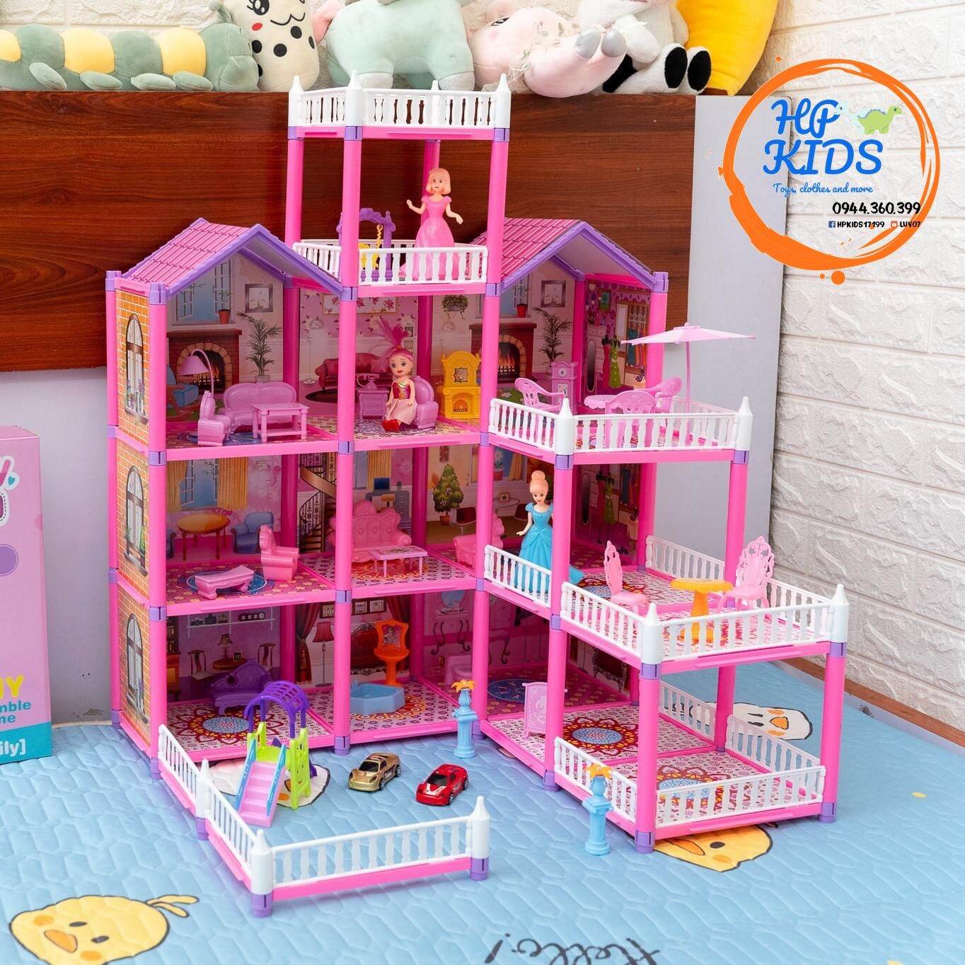 Ngôi nhà búp bê size siêu to khổng lồ cho bé yêu