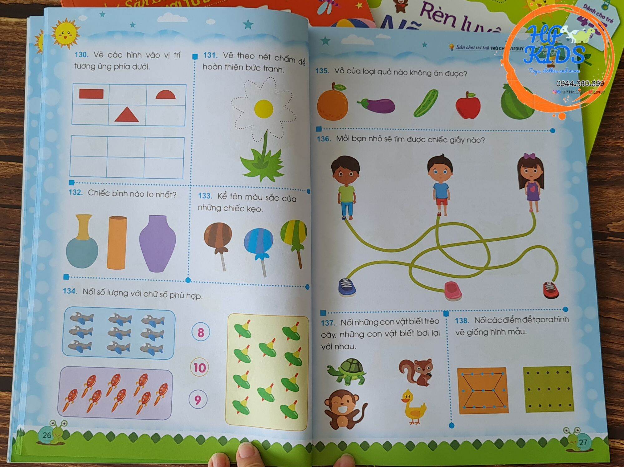 Sách Sân chơi trí tuệ trò chơi tư duy rèn luyện não trái não phải dành cho trẻ từ 3-6 tuổi