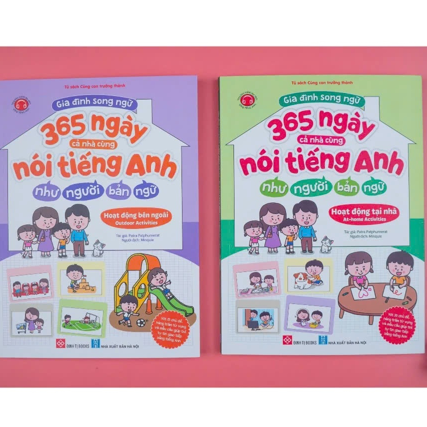 Sách Đinh Tị Gia Đình Song Ngữ - 365 Ngày Cả Nhà Cùng Nói Tiếng Anh Như Người Bản Ngữ (Lẻ Tùy Chọn )