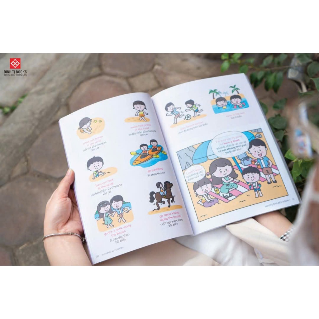 Sách Đinh Tị Gia Đình Song Ngữ - 365 Ngày Cả Nhà Cùng Nói Tiếng Anh Như Người Bản Ngữ (Lẻ Tùy Chọn )