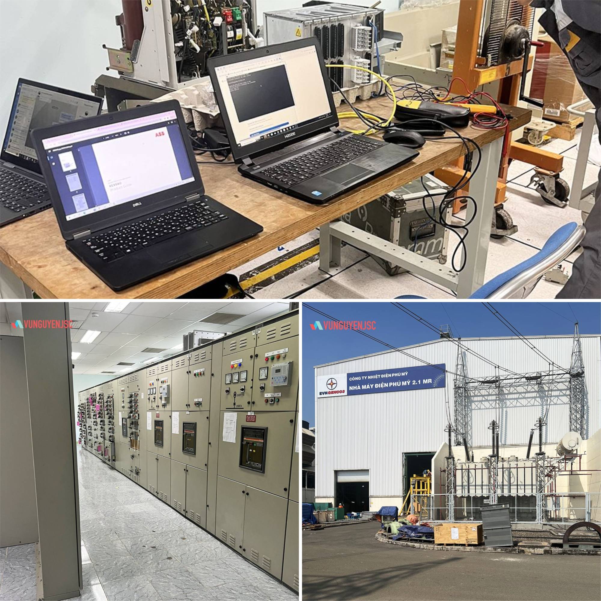 Vũ Nguyên JSC triển khai cài đặt hệ thống relay bảo vệ ABB tại Nhà máy điện Phú Mỹ 2