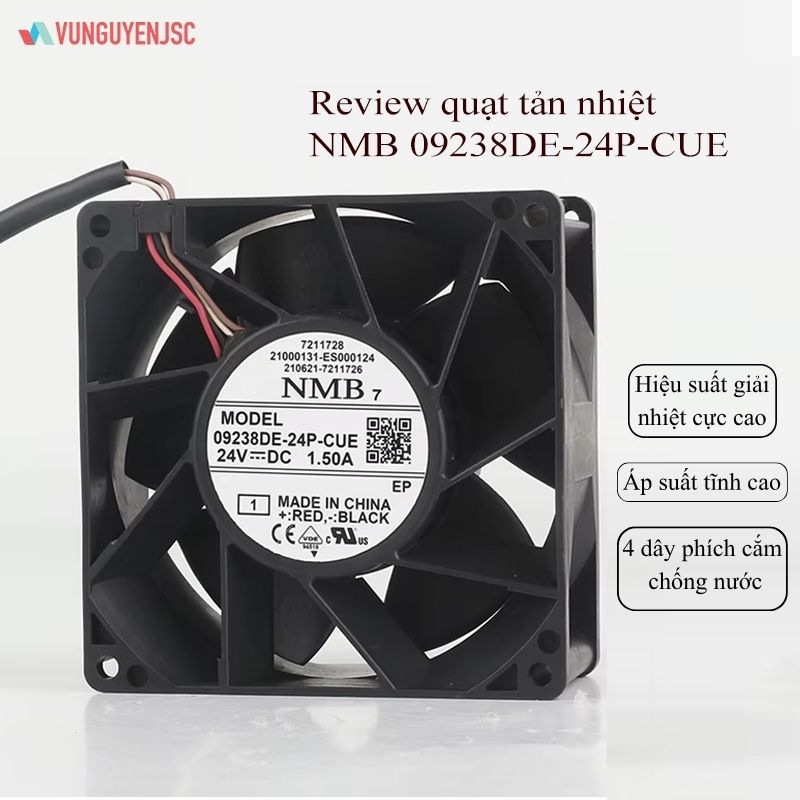 Review chi tiết về quạt tản nhiệt NMB 09238DE-24P-CUE