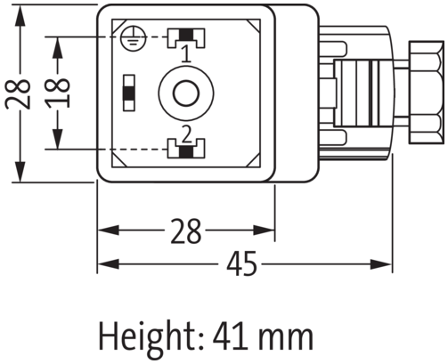 Đầu nối van Murrelektronik form A 18mm SVS 7000-29001-0000000