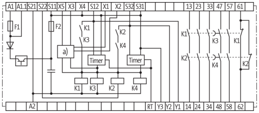 sơ đồ mạch Rơ-le an toàn Murrelektronik MIRO SAFE+ T 2 24