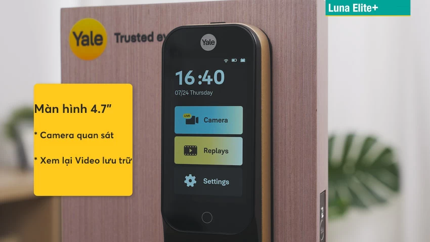Khóa thông minh Face ID Video call Yale Luna Elite