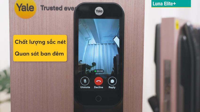 Khóa thông minh Face ID Video call Yale Luna Elite