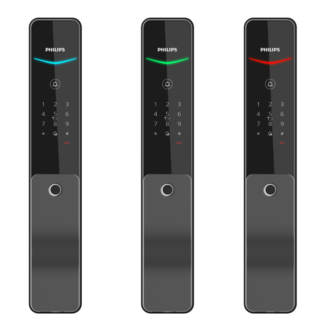 Khóa thông minh PHILIPS DDL801-5HBS thiết kế tay nắm Push & Pull