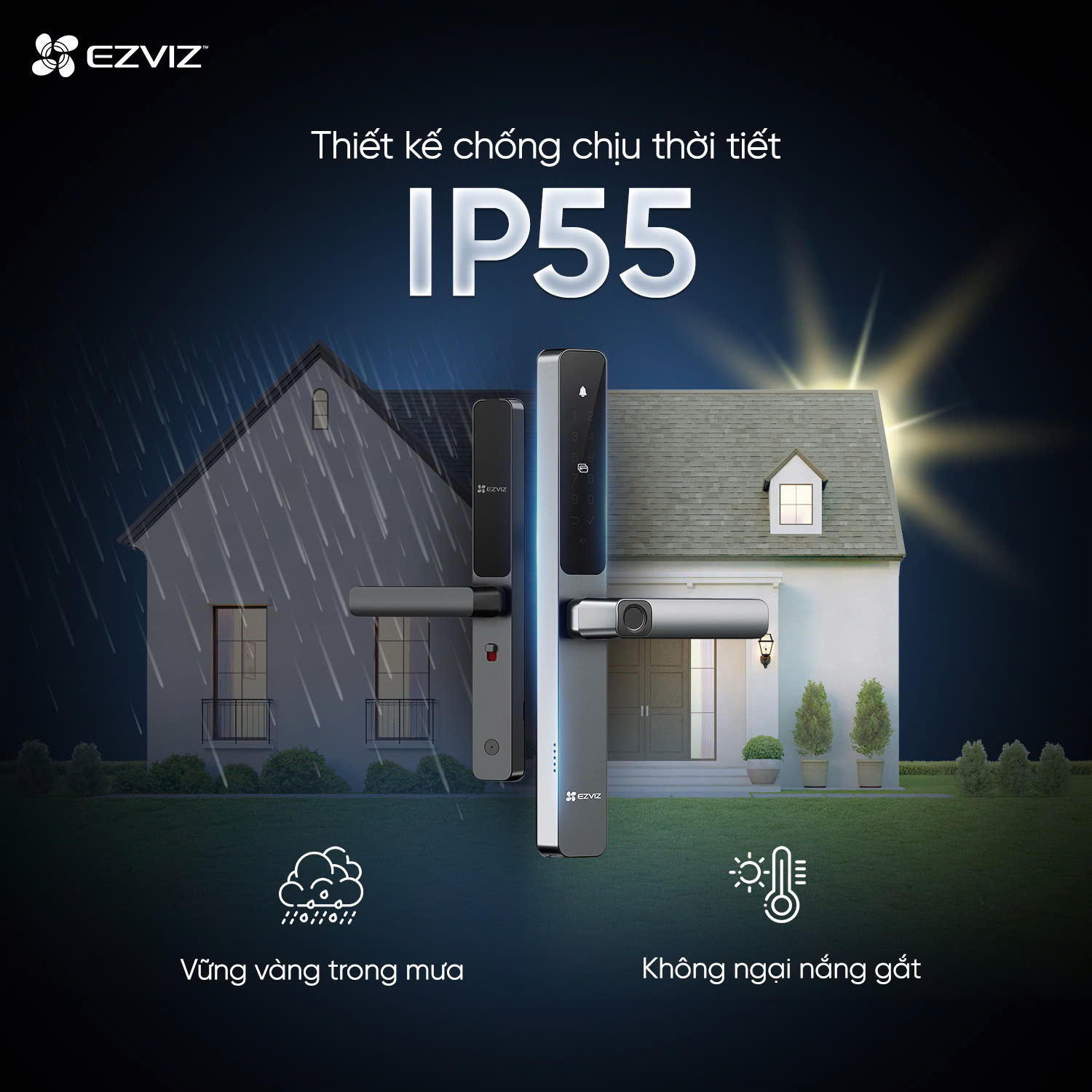 KHÓA VÂN TAY CỬA NHÔM EZVIZ DL06