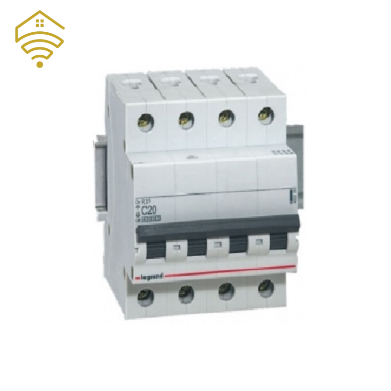 Cầu dao tự động Legrand MCB 4P 6kA, C curve RX3 419923B
