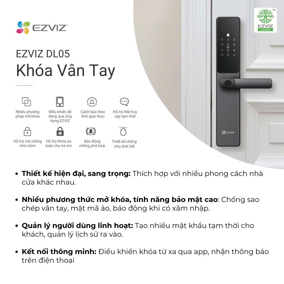 Khoá cửa Thông minh EZVIZ DL05