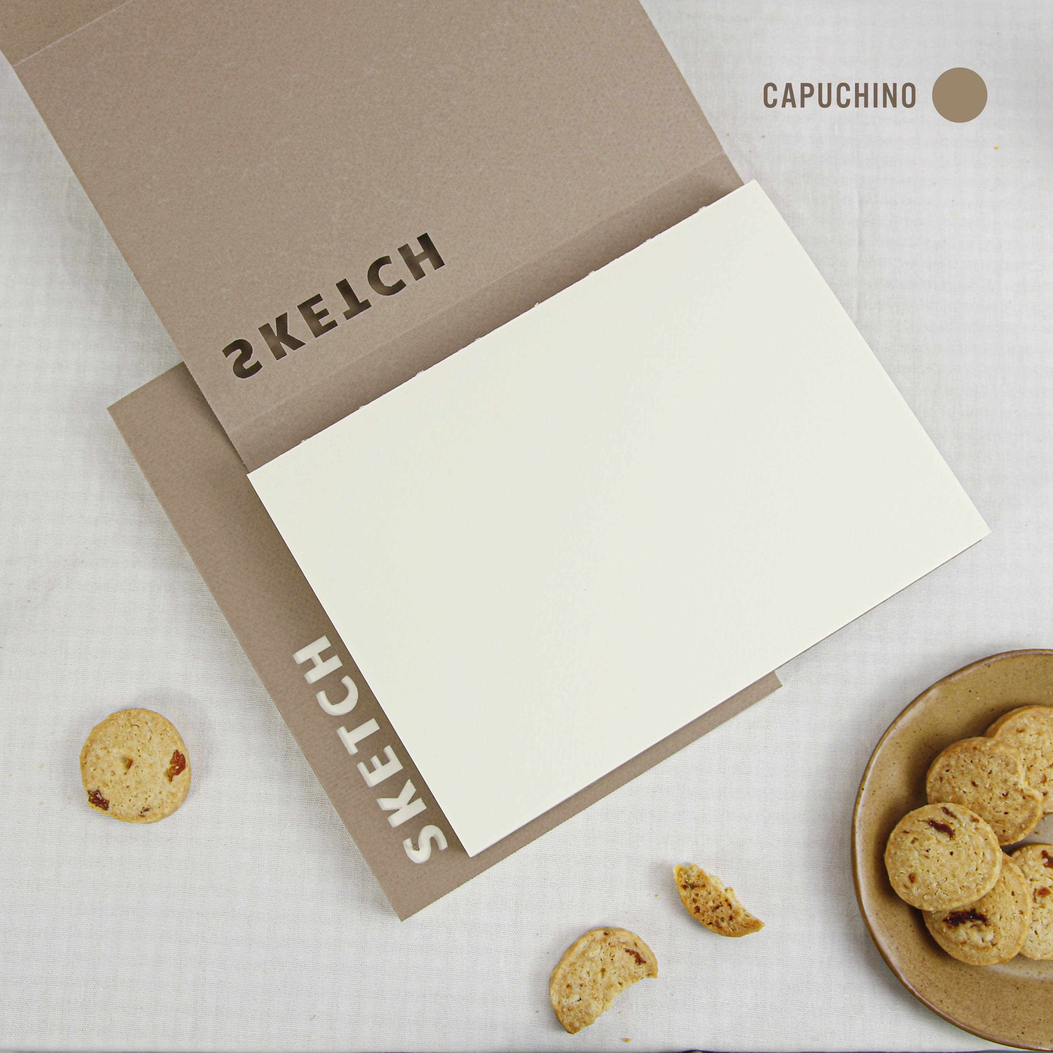 Sketchbook cấn răng cưa - Capuchino