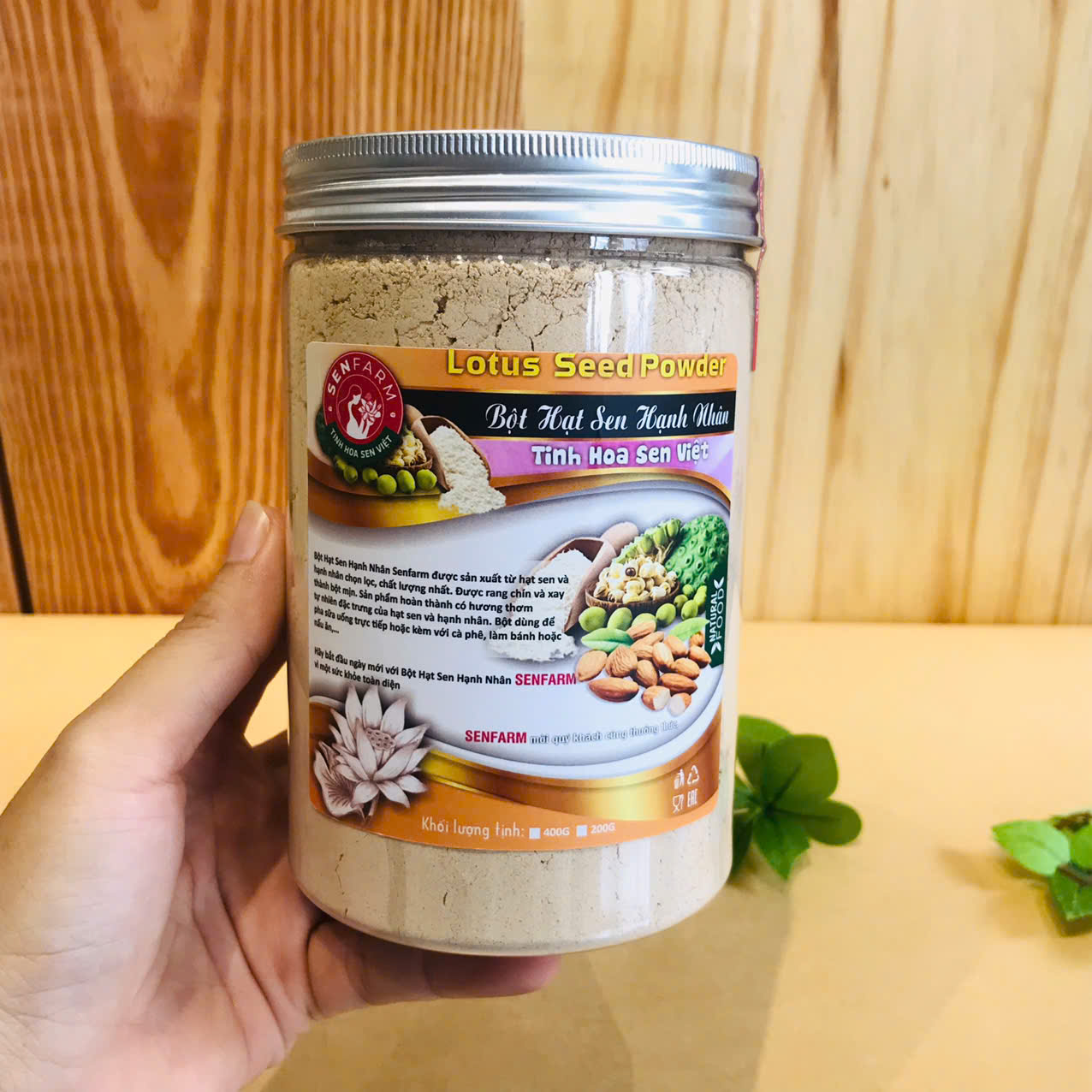 Bột hạt sen hạnh nhân 400g