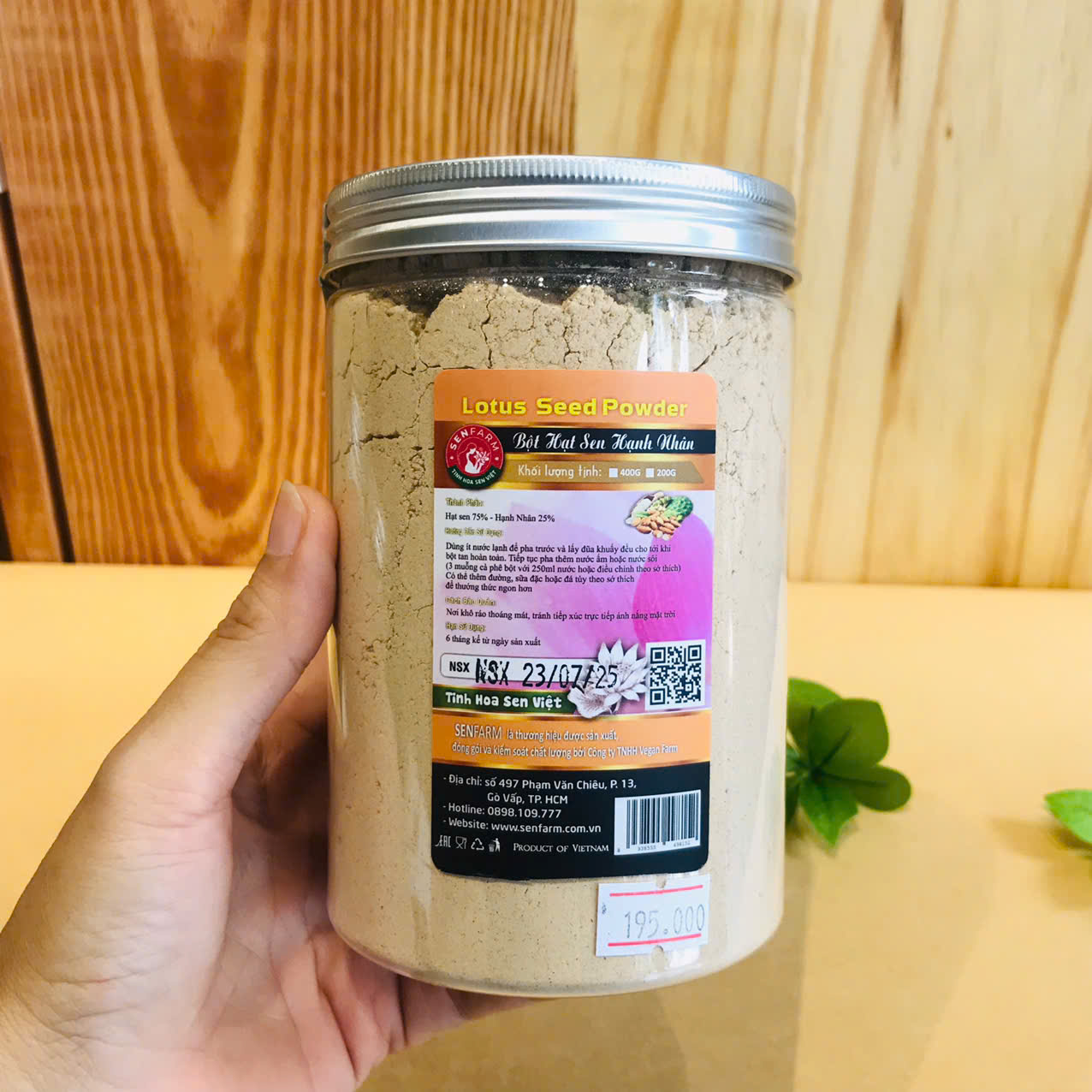 Bột hạt sen hạnh nhân 400g