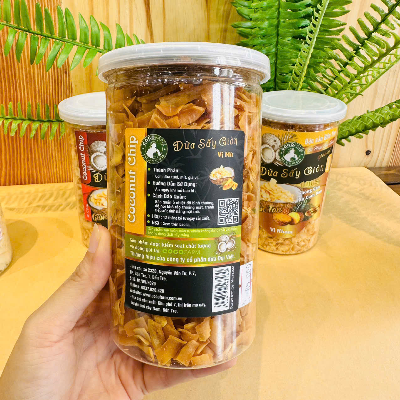 Dừa sấy giòn vị mít 200g - Cocofarm