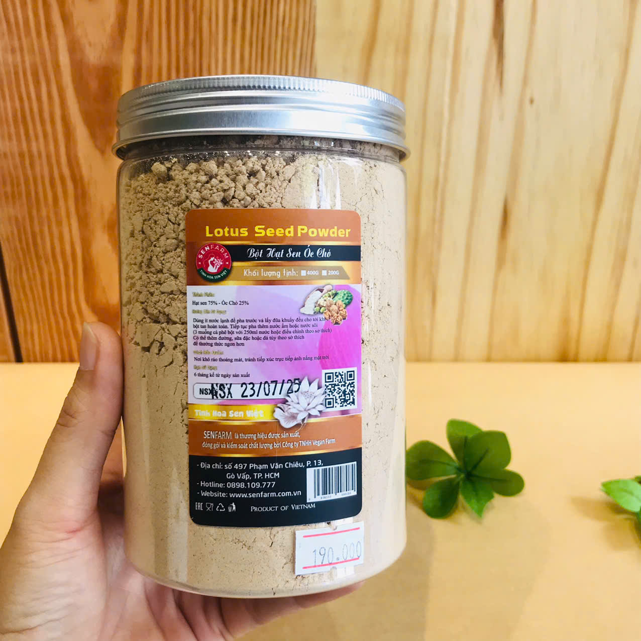 Bột hạt sen óc chó 400g