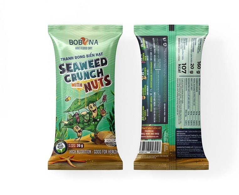 Thanh rong biển hạt 100g