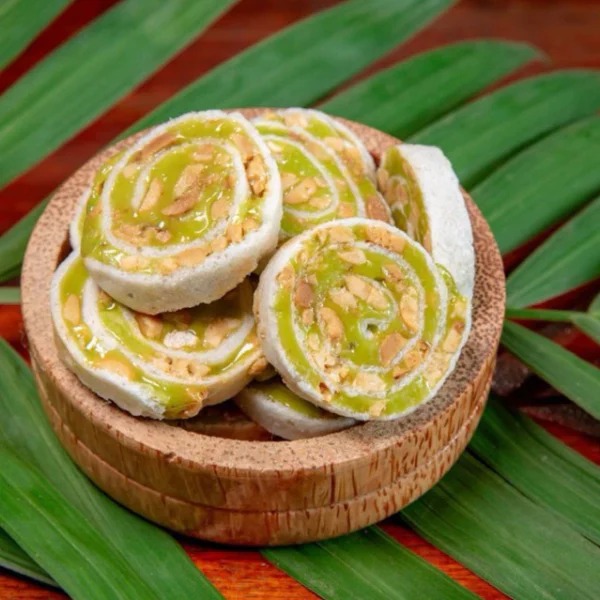 Kẹo dừa cuộn ngũ vị 1kg - cocofarm