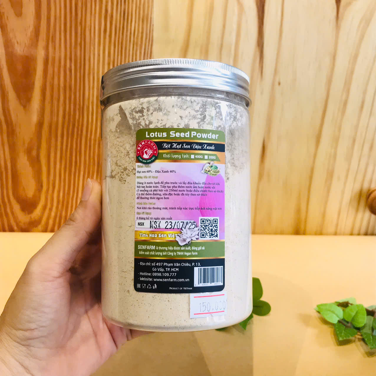 Bột hạt sen đậu xanh 400g