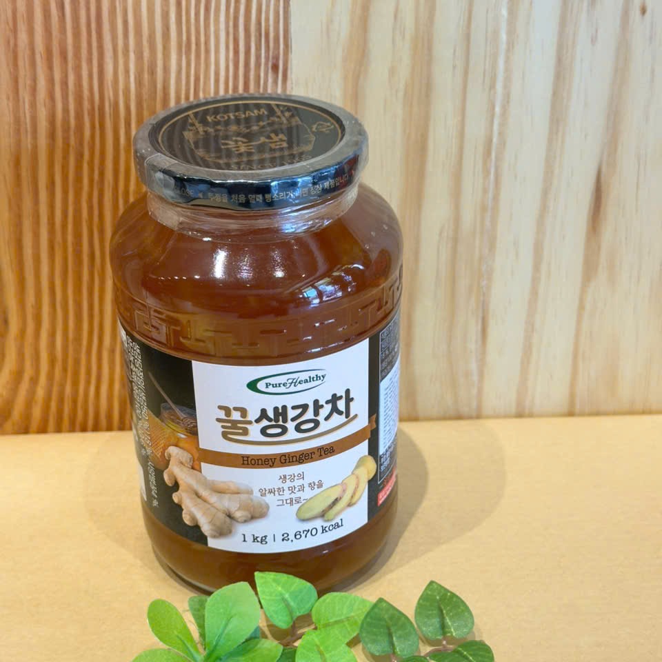 Mật ong gừng PureHealthy - 1kg/ lọ, 12 lọ/ thùng