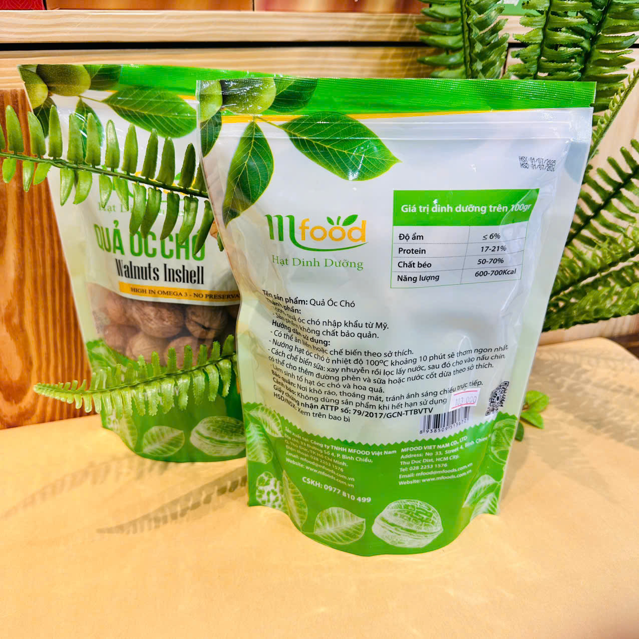 QUẢ ÓC CHÓ VÀNG TÚI 500G - MF
