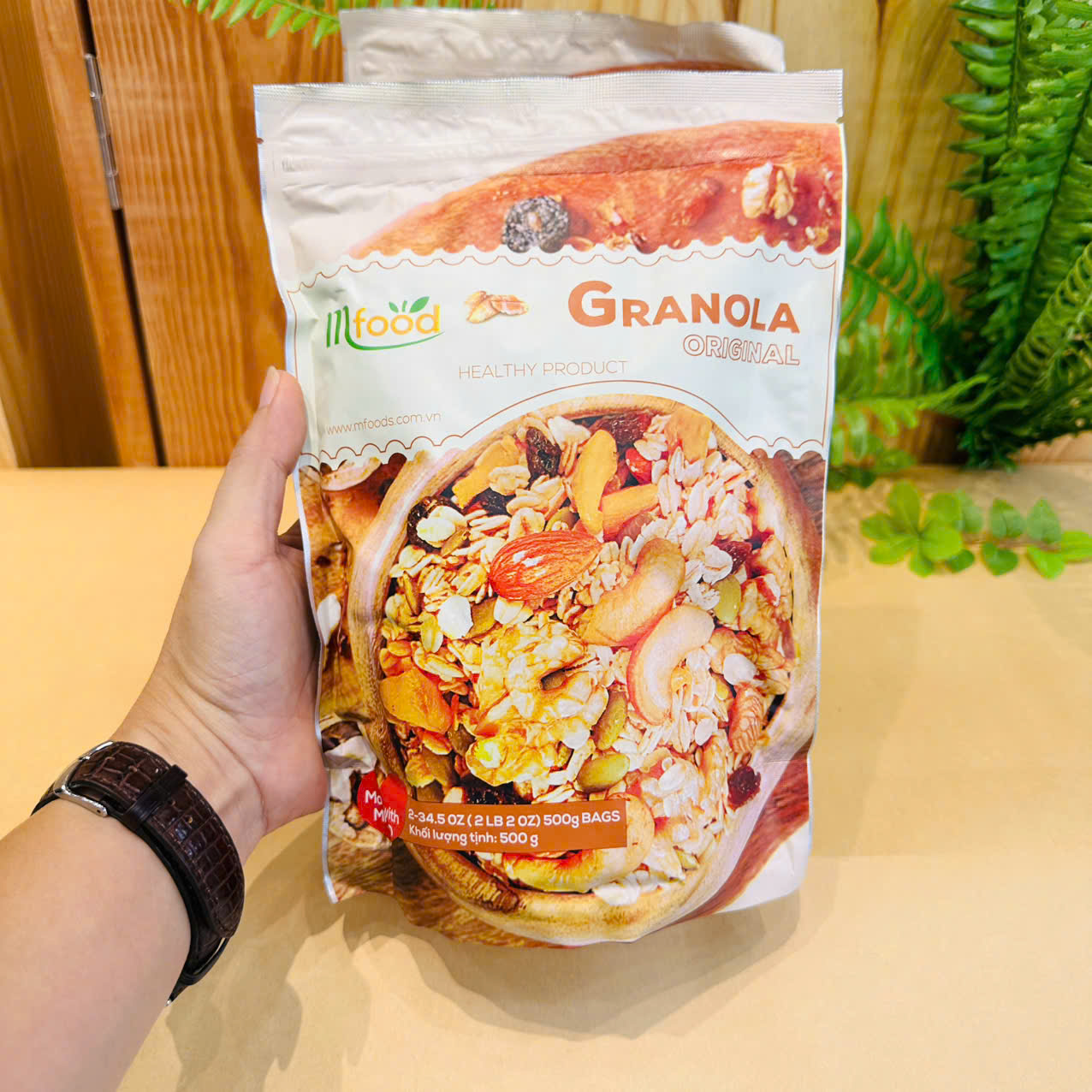 GRANOLA 70% HẠT TÚI  500G