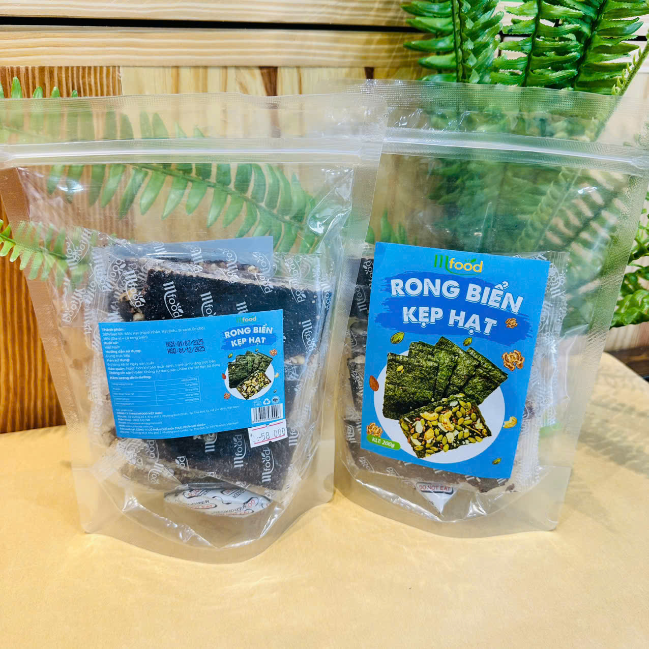 THANH RONG BIỂN KẸP HẠT TÚI 200G- MF