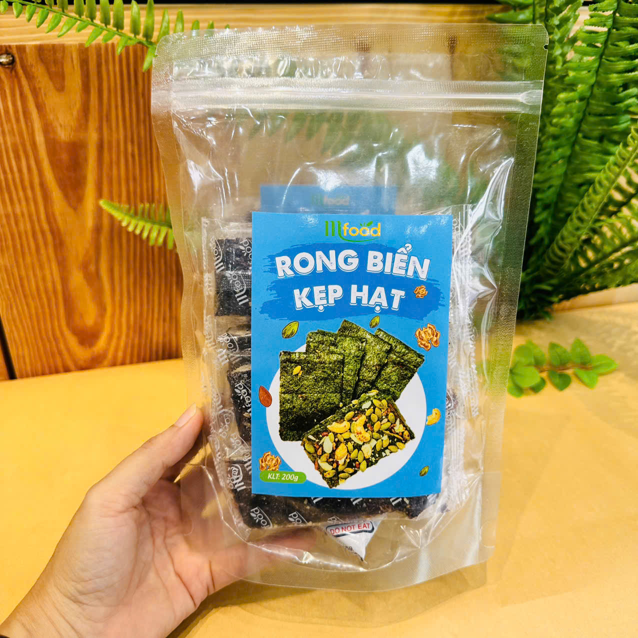 THANH RONG BIỂN KẸP HẠT TÚI 200G- MF