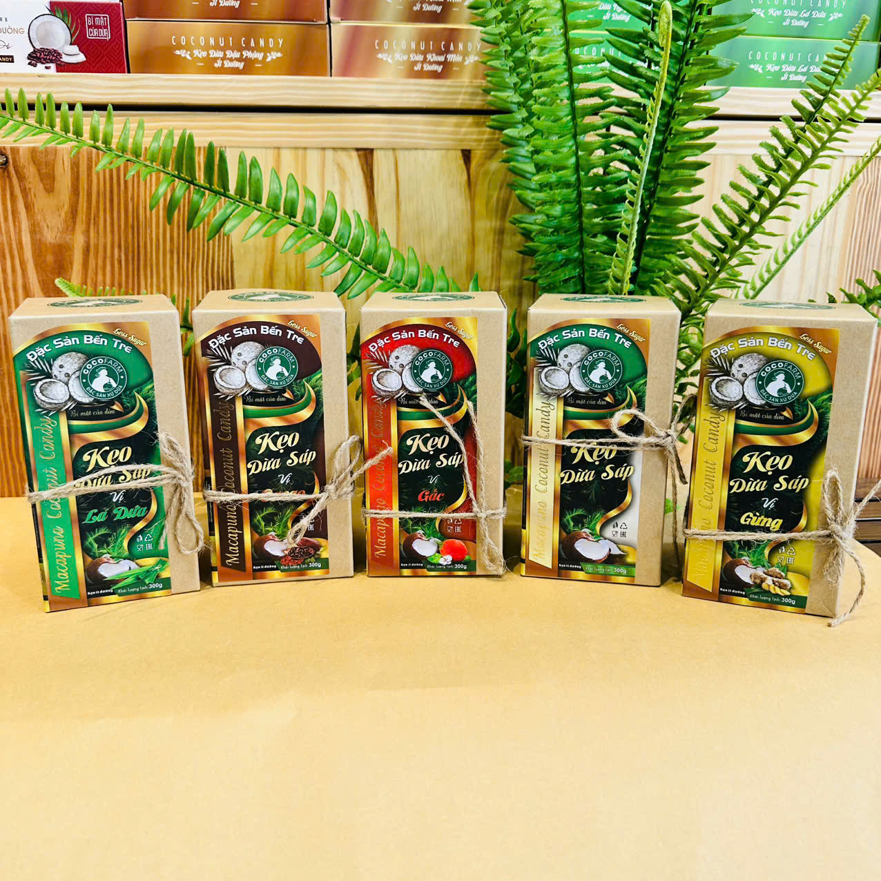 Kẹo dừa Sáp vị cacao 300g - cocofarm