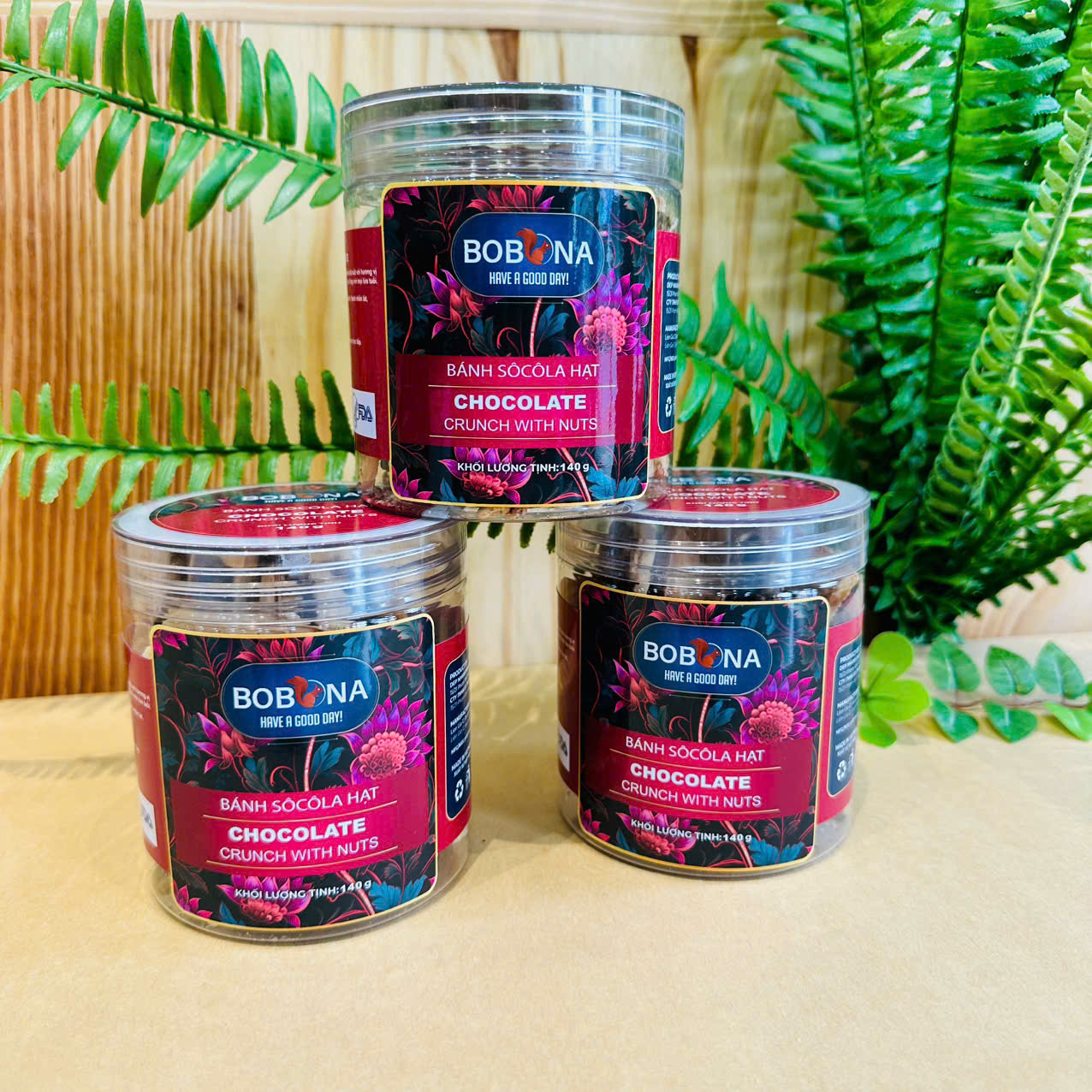 Hũ bánh socola hạt 140g