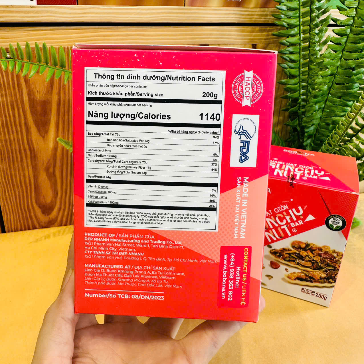 Thanh hạt giòn - 200 g