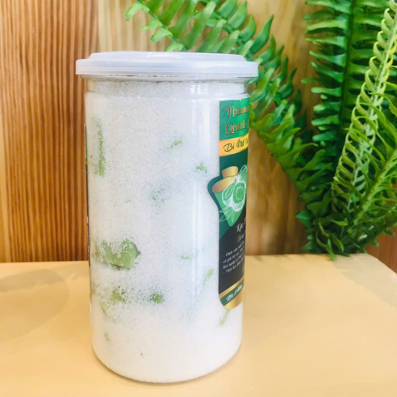 Kẹo dừa Sáp hoa tuyết vị lá dứa 400g - cocofarm