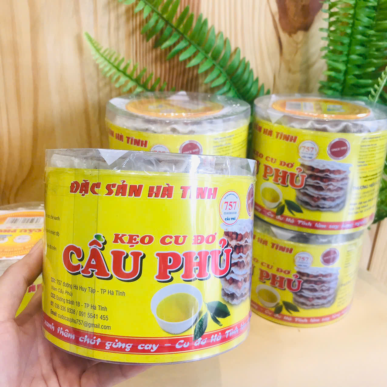 Kẹo cu đơ  400g - 5 bánh - Cầu Phủ