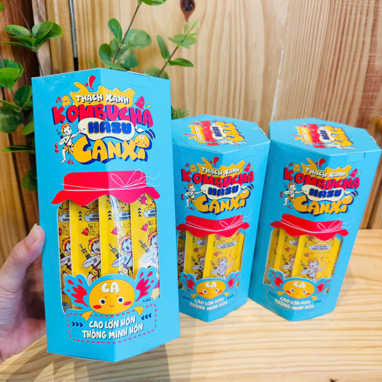 Thạch xanh Kombucha Hasu Canxi 1050gr - Vgreen